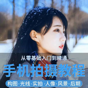 手机摄影教程snapseed人像后期修图拍摄拍照课程从入门到精通-淘宝虚拟仓